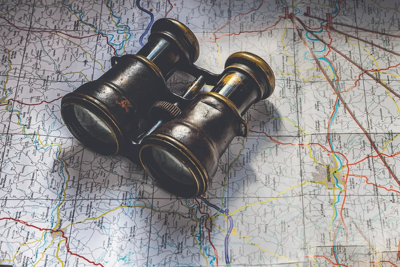 binoculars, map, above, vintage, old, retro, binoculars, binoculars, binoculars, binoculars, binoculars, map